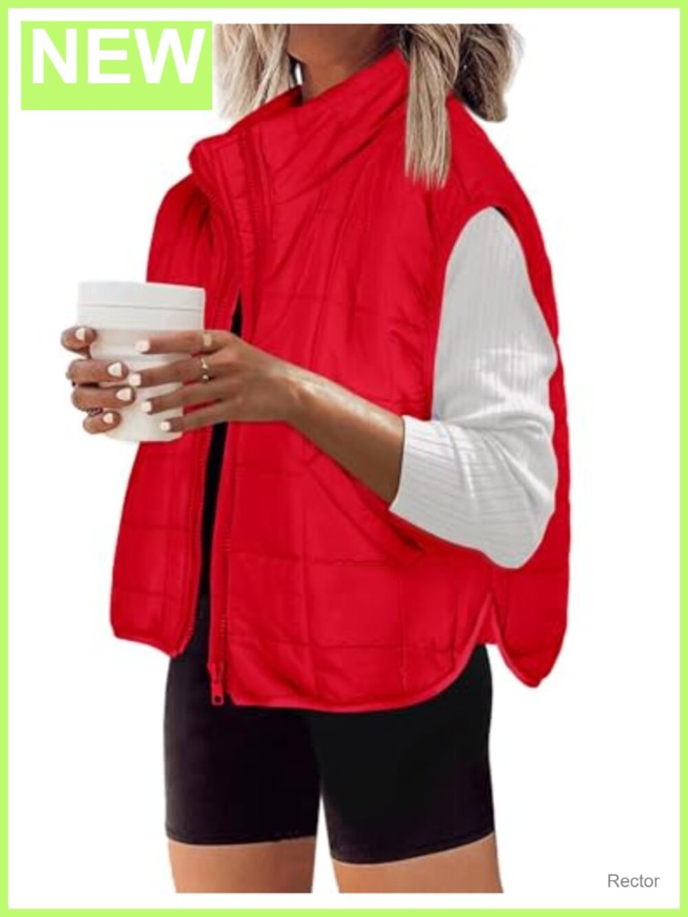 Zeagoo Womens Puffer Vest Sleeveless Zip Up Quilted Outerwear